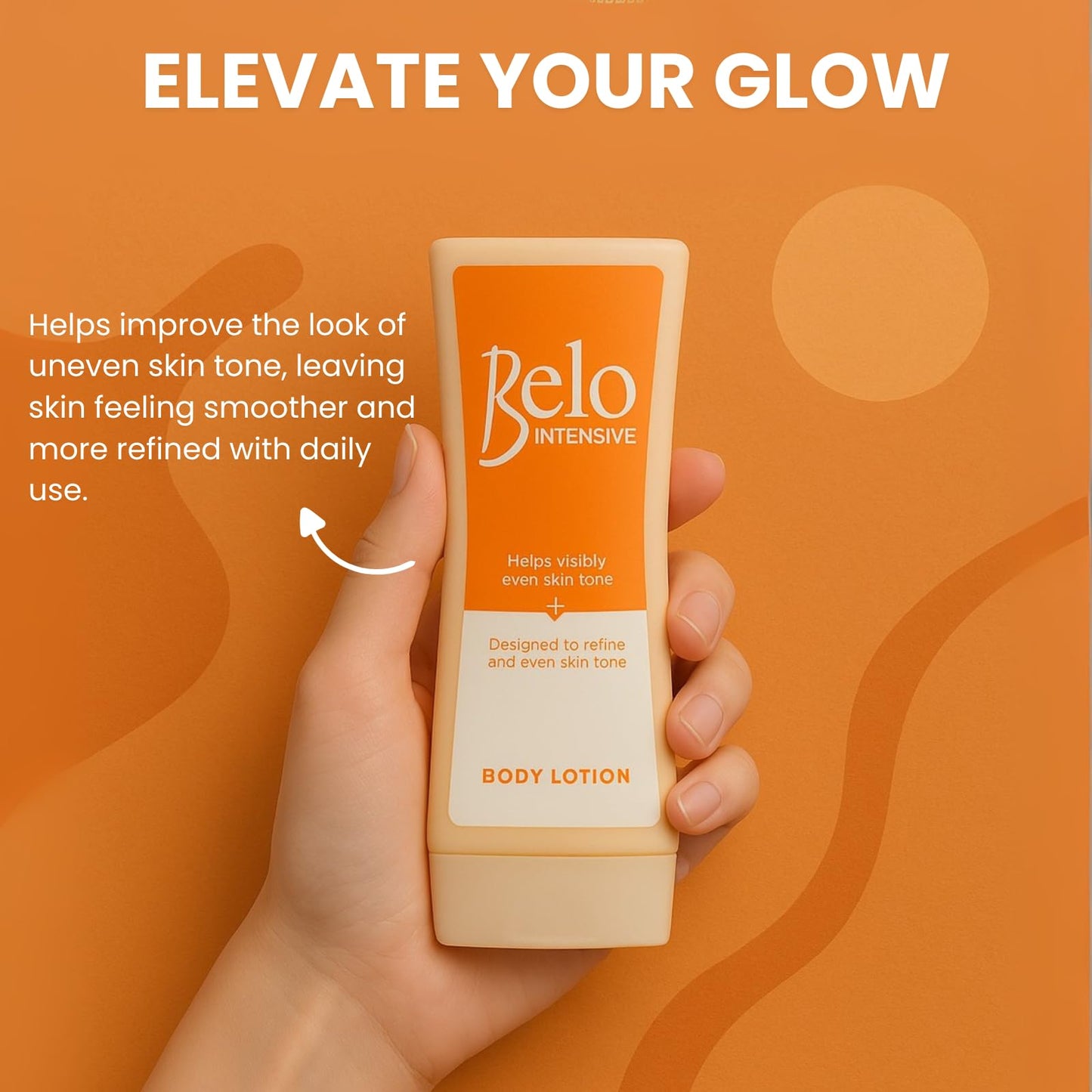 Belo Essentials Intensive Body Lotion Smooth Texture Fast Absorbing Lightweight Daily Use Hydration Boost Care - 200mL x 3 Bottles