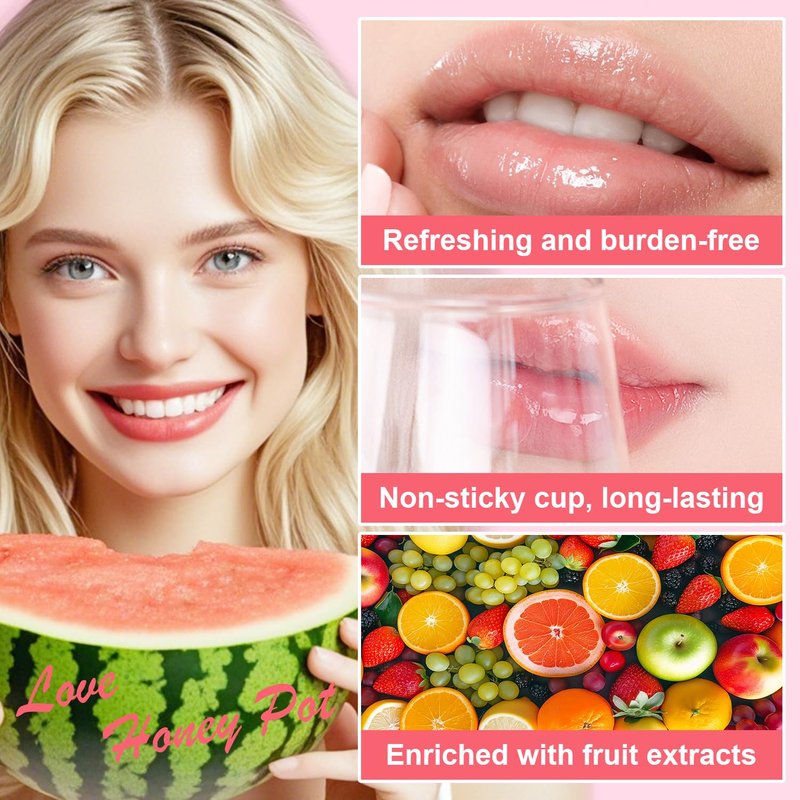 Bee Propolis louds Honey Lip Balm – Deeply Moisturizing Lips Sleeping Mask for Dry, Cracked Lips, Natural Lip Treatment with Bee Propolis & Honey Extract, Honeys Pot Jar Design