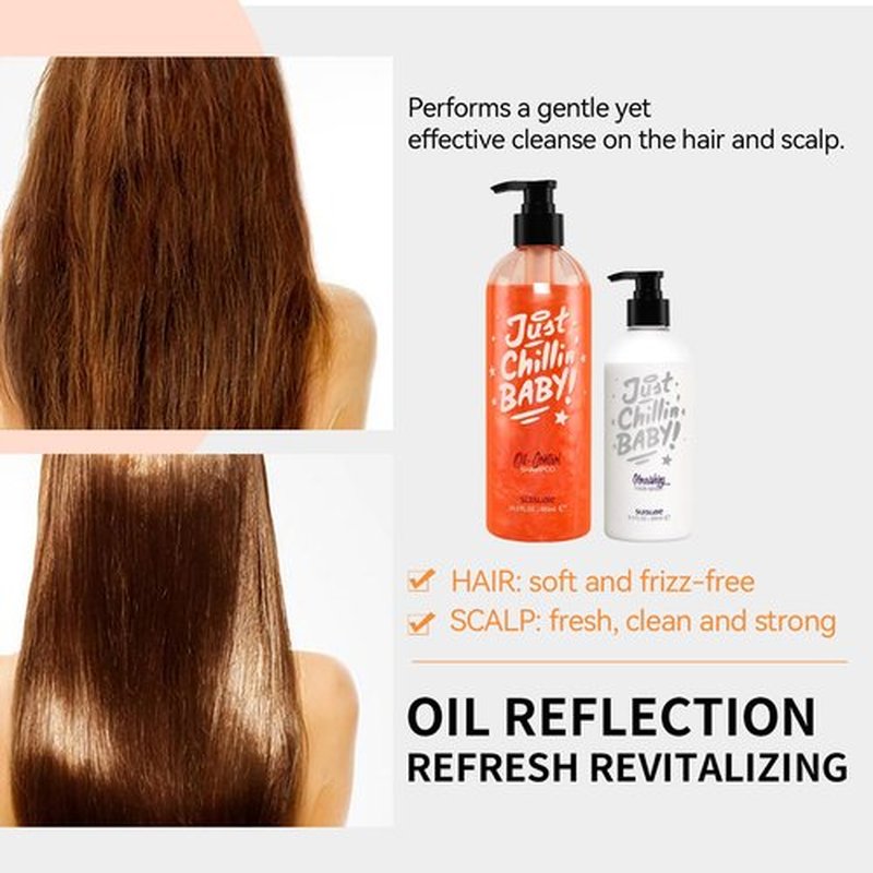Suisuaie Clarifying Shampoo and Conditioner Set for Oily Hair, Build-Up, and Greasy Scalp, 25.6 Fl Oz