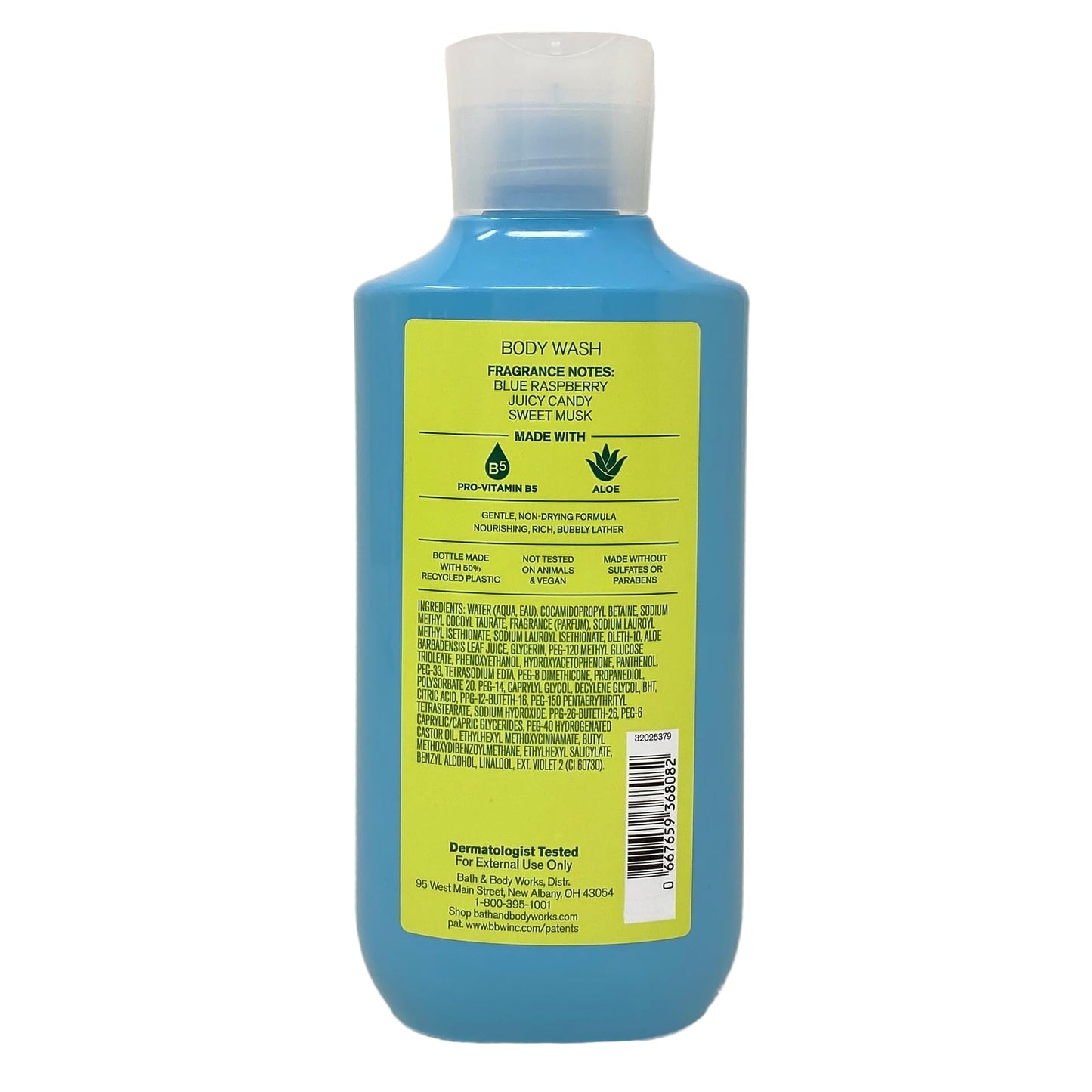 Bath & Body Works Blue Raspberry Burst Deluxe Gift Set - Fragrance Mist, Body Cream, Body Wash and Body Lotion - with an Aloe Vera Bar Soap - Full Size