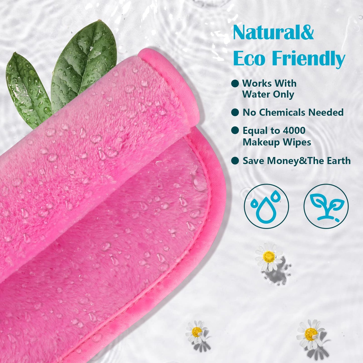 Orighty Makeup Remover Cloths 6 Packs, Makeup Removal Face Cleansing Cloth, Reusable Microfiber Facial Cleansing Towels, Remove Instantly Dirt with Just Water, 12x6 in, 6 Colors