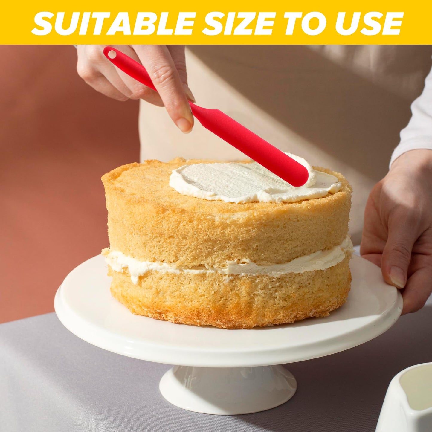 24pcs Jar Spatula,Silicone Jar Scraper with Long Handle,Jam Spreader Cake Cream Butter Spatulas, Silicone Spatula Waxing Applicator for Home Salon Body Use
