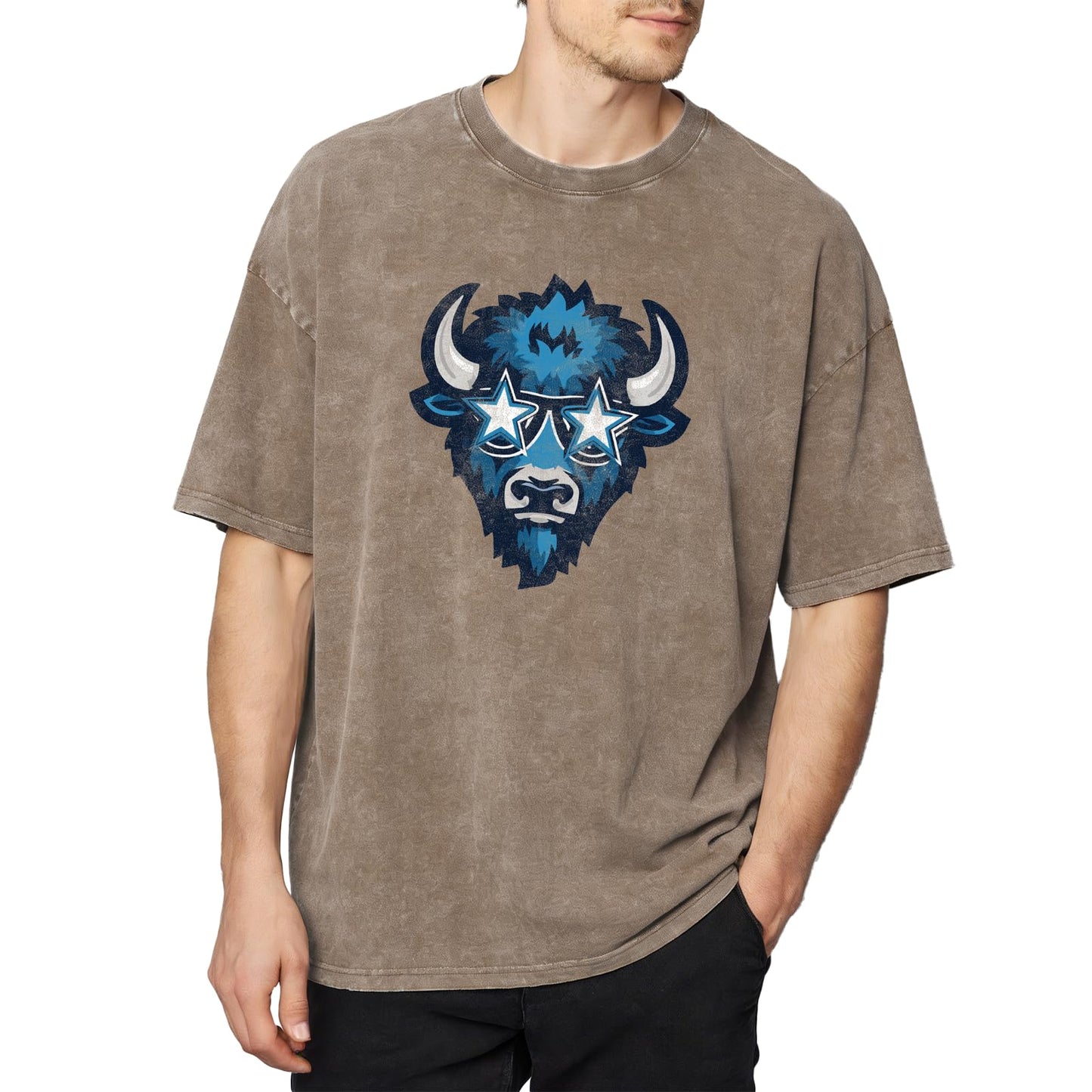 domirica Summer Gym Mens Oversized T Shirt Solid Brown Cotton Washed Graphic Tees Men Big and Tall 2026 Casual Men's Clothing Breathable Tshirts,3XL