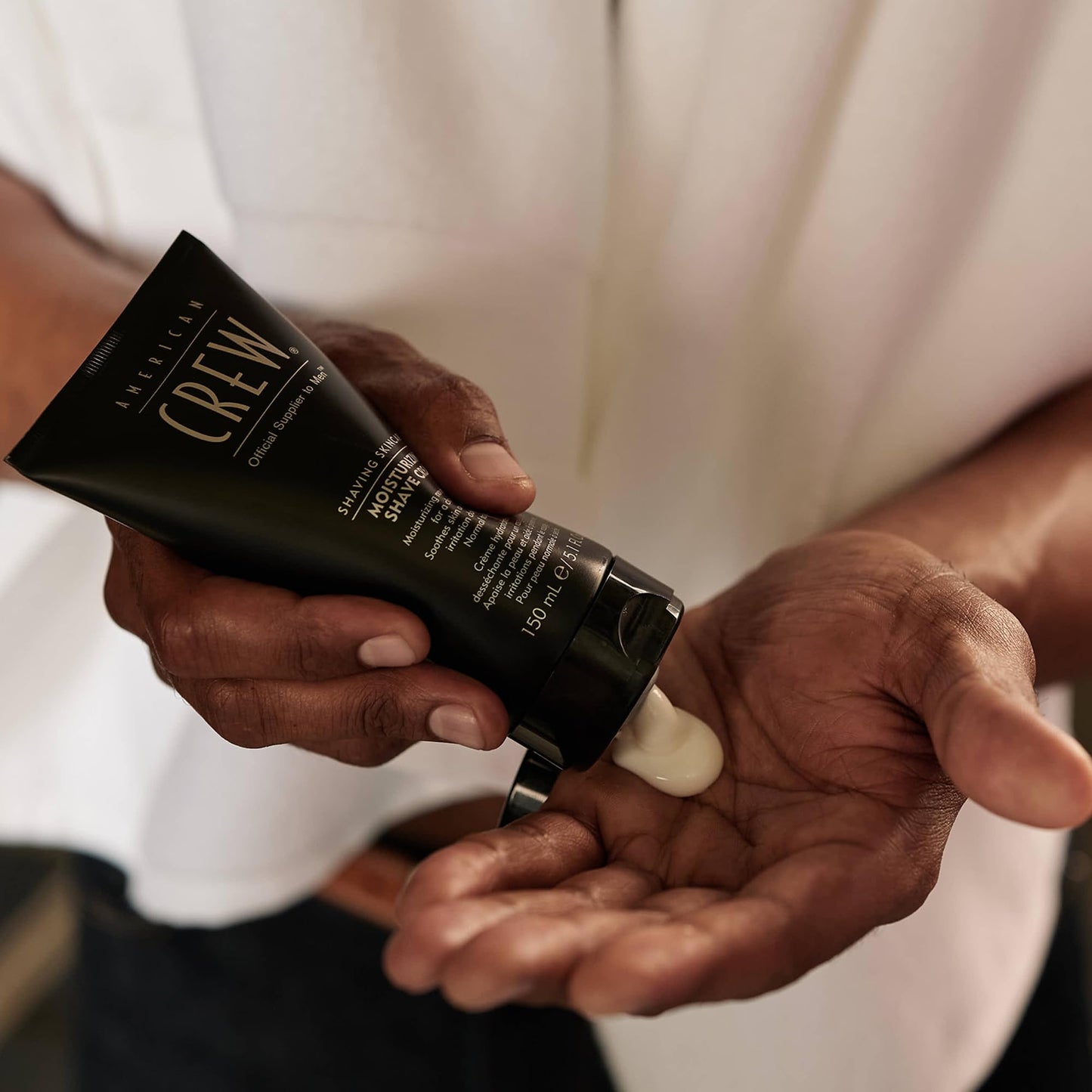 American Crew Shave Cream for Men, Non-Foaming Moisturizing Formula for Close Shave, Conditioning & Soothing for Normal to Dry Skin, 5.1 Fl Oz