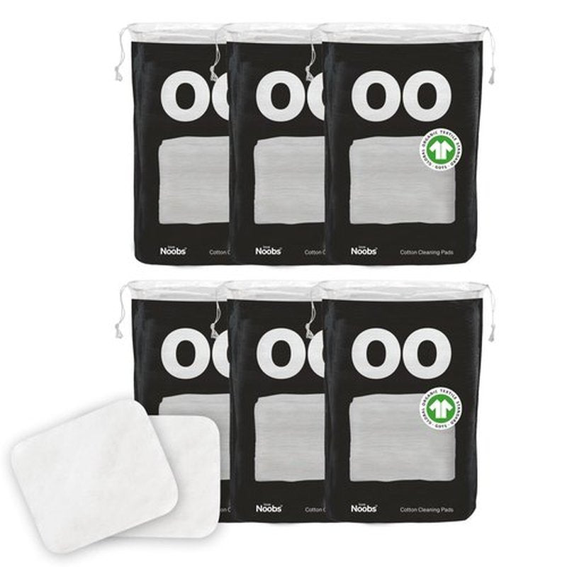 Love Noobs Baby Cotton Pads for Diaper Change, 360 Count, Ultra Soft 100% Organic Extra Large Cotton Pads for Baby Sensitive Skin, Lint-Free Premium Jumbo Size Cotton Pads, 100% Cotton Squares