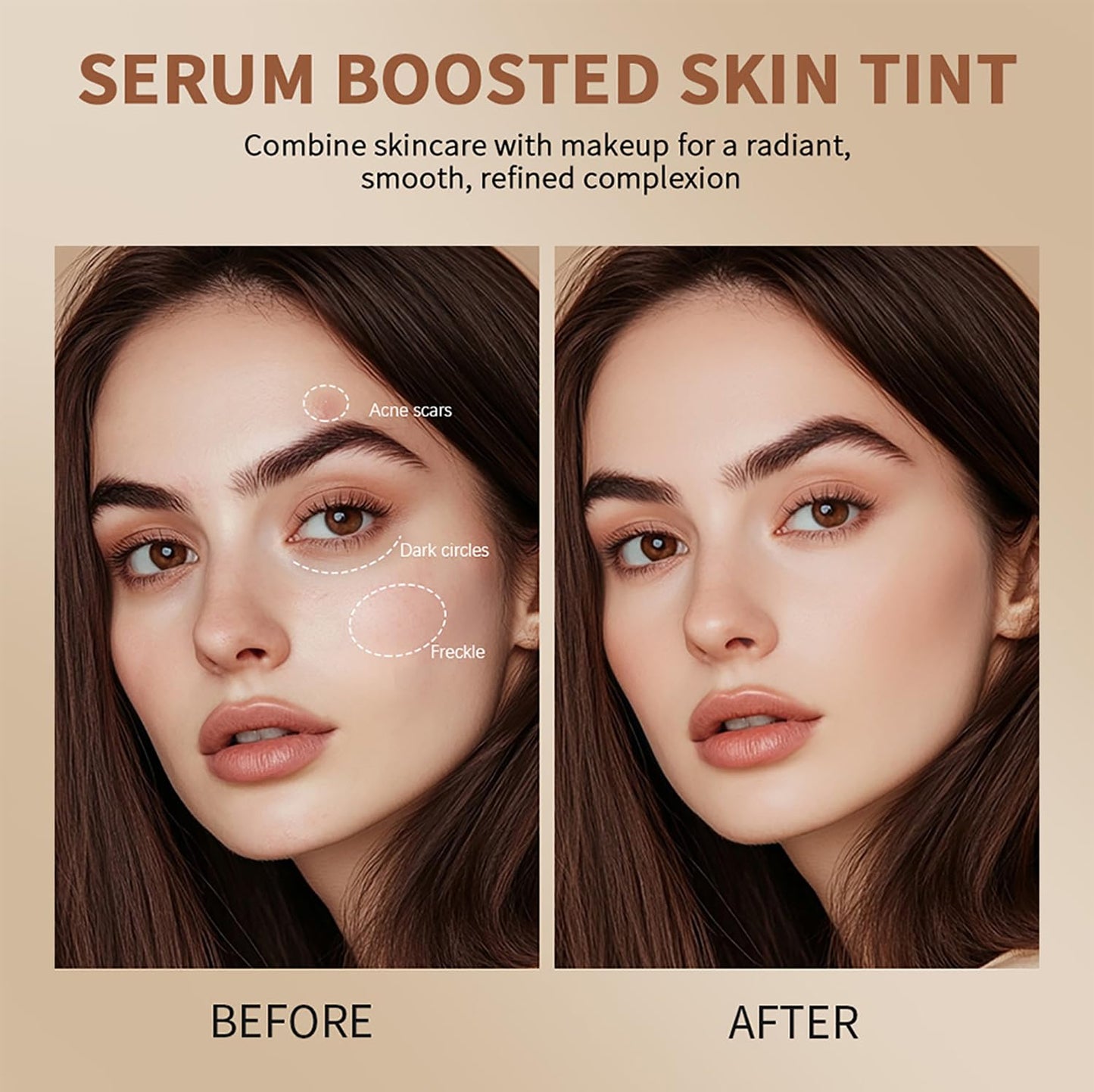 Covebalm Beauty Skin Tint for Black Women, Covebalm Foundation Stick, Beauty Balm Serum Boosted Skin Tint, Concealer Stick Full Coverage Foundation, Tinted Moisturizer for Face (#02)