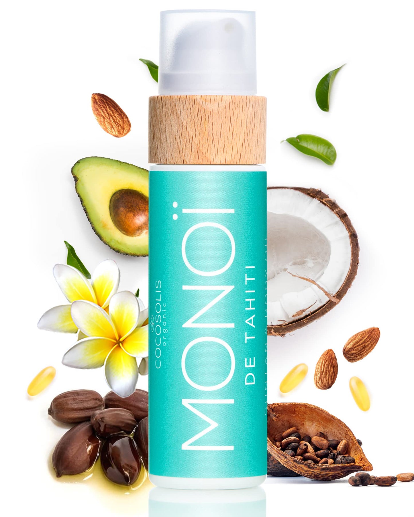 COCOSOLIS Bio Body Oil Bundle – MONOI Tanning Oil and COOL After Sun Oil - Get a Healthy, Longer Lasting Tan and After Sun Recovery