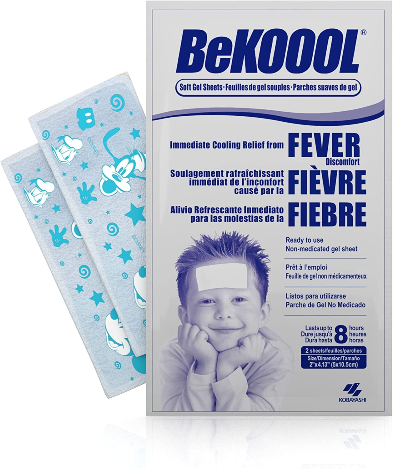 Be Koool Soft Gel Sheets for Kids, 4 Count Per Box (6 Boxes) by BeKoool
