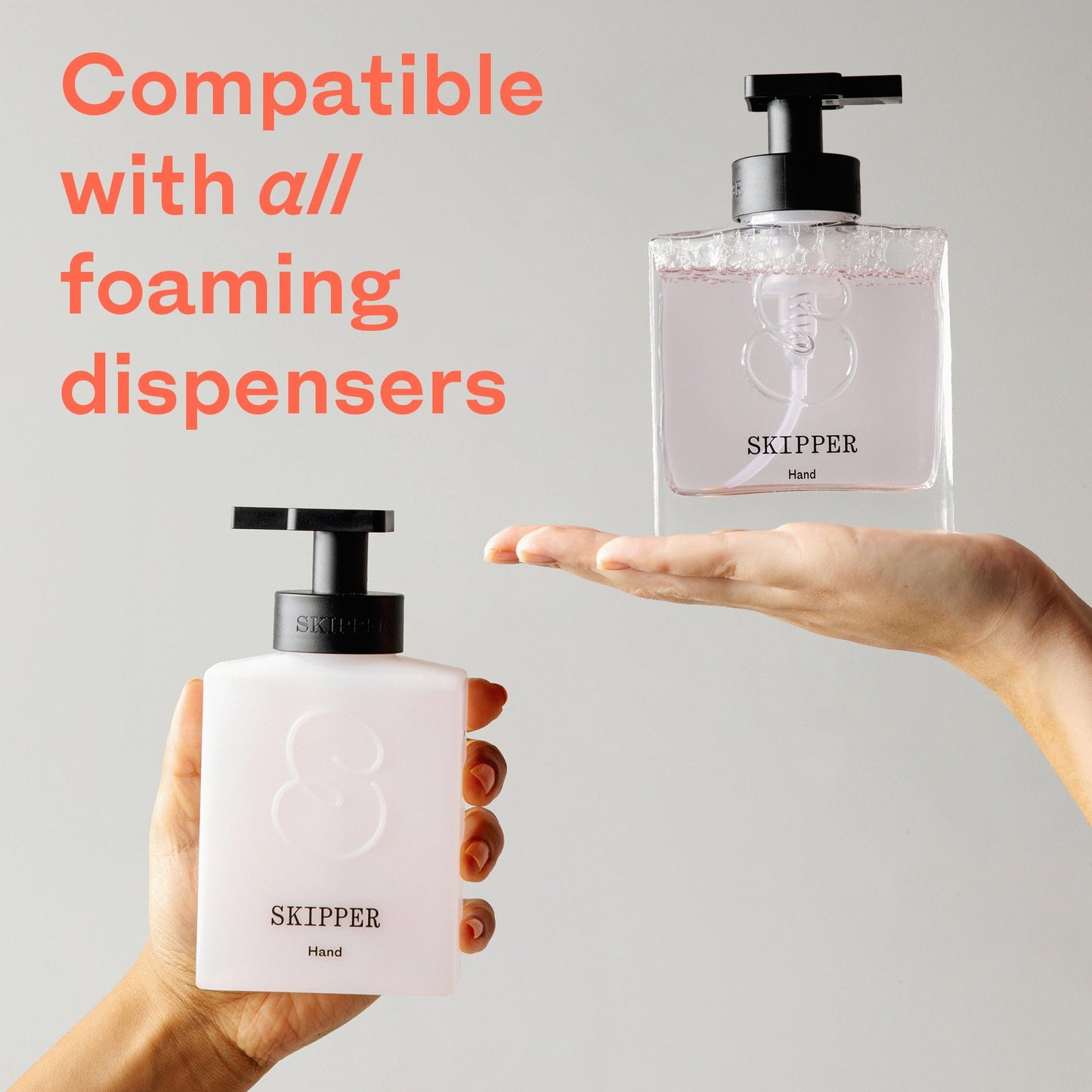 Skipper Foaming Hand Soap Tablet Refills - 12 Pack - 96 fl oz Total (12x 8 fl oz) - Compostable Packaging - Variety Fragrance Pack - Plastic-Free - Moisturizing