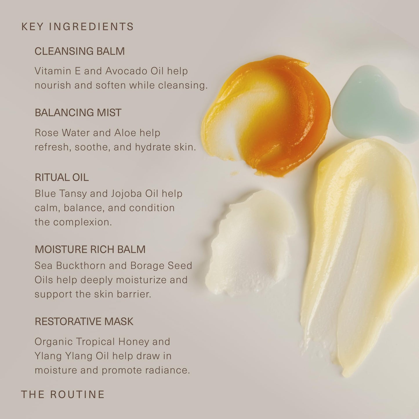 Oak Essentials The Routine Face Skincare Set, 5-Piece Routine: Cleansing Balm, Restorative Mask, Balancing Mist, Ritual Oil and Moisture Rich Balm, Beauty Gift Set for Women, Full Sizes
