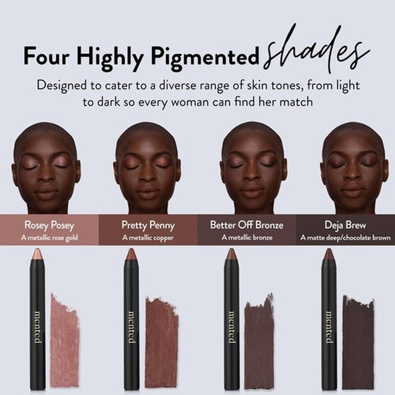 Mented Cosmetics Eyeshadow Stick Crayon, 0.05oz, Better off Bronze