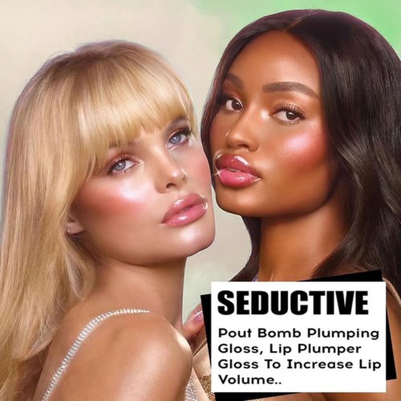 Hvecom 4 Colors Moisturizing Lip Oil Set, Big Brush Head Hydrating Lip Glow Oil Shiny Moisturizing Lip Gloss, Nourishing Non-Sticky Fresh Transparent Tinted Plumping Lip Oil- Set A