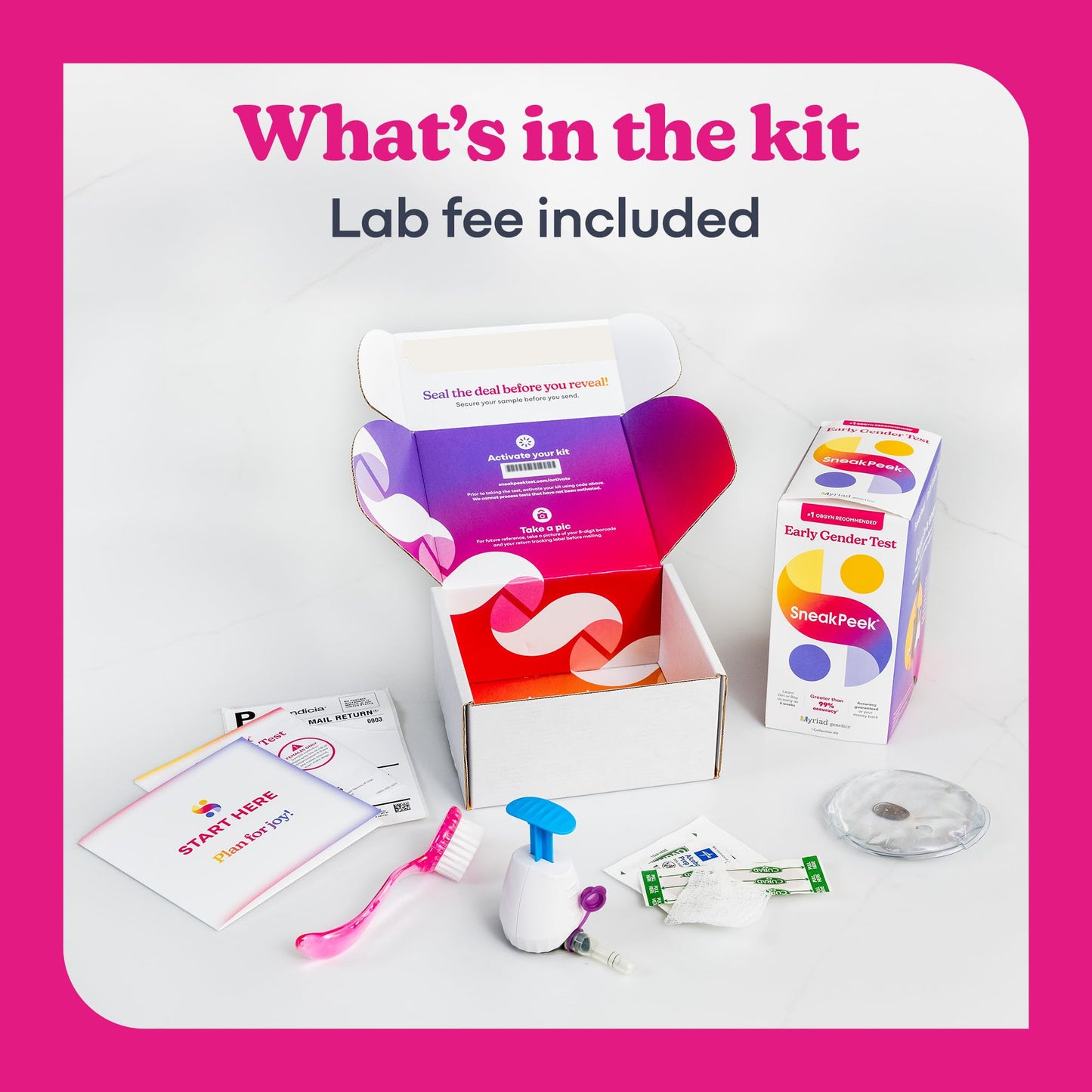 SneakPeek Early Gender Test, Snap Standard, 1 at-Home Test Kit