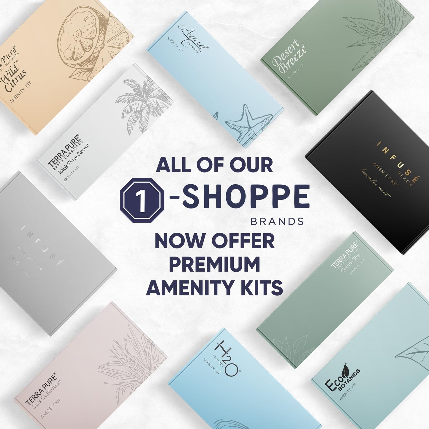 H2O Therapy Amenity Kit | Hotel Bulk Toiletries | 0.85 oz Shampoo, Conditioner, Lotion, Body Wash, Body Bar Soap for Guest Hospitality Vacation Rentals | 15 Sets/Case