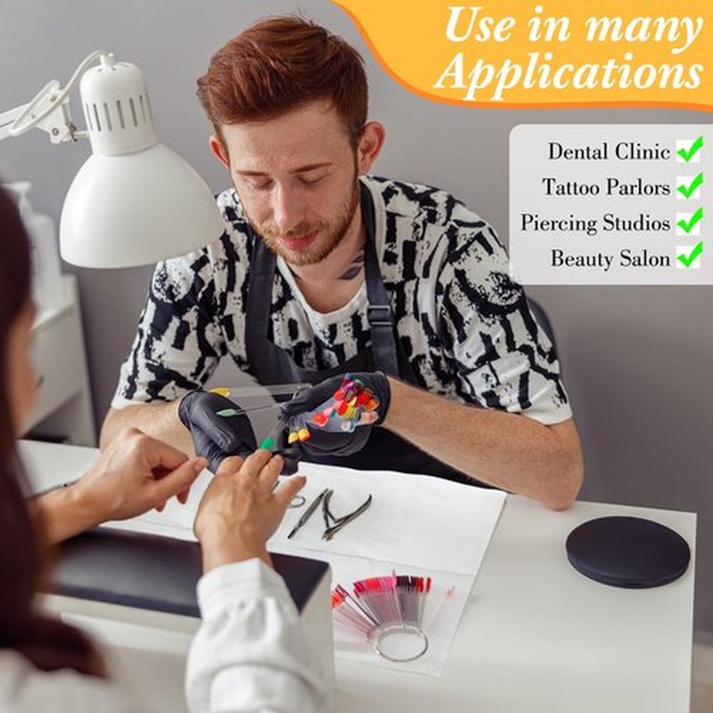 Newwiee 250 Pcs Disposable Nail Table Towels Mat, 13'' x 18'' Patient Bibs 3 Ply Waterproof Tattoo Bibs Nail Towels Paper Tray Covers Clean Pads Tattoo Supplies (White)