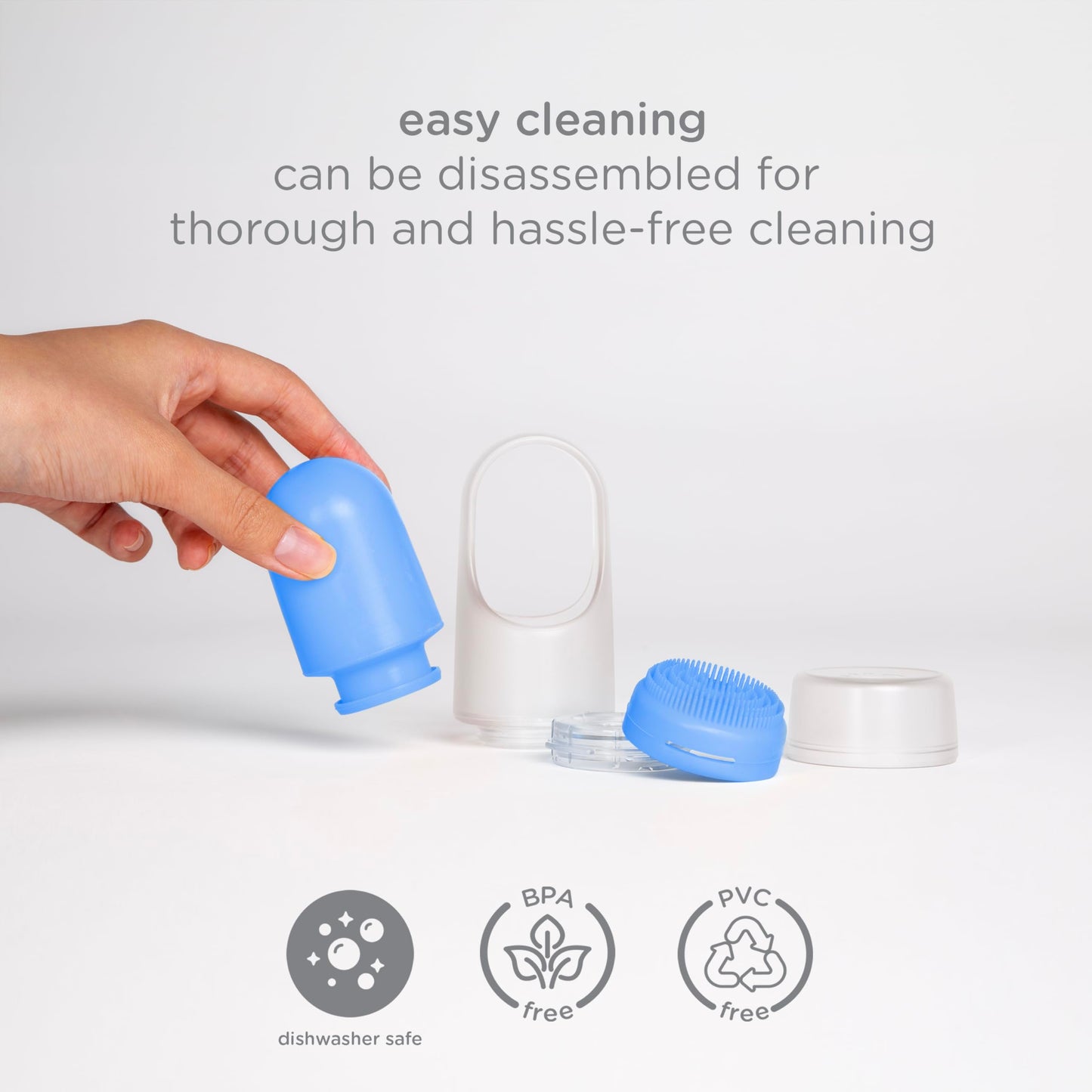 Ubbi Sunsqueeze Sunscreen Applicator, Refillable Roll On, Blue