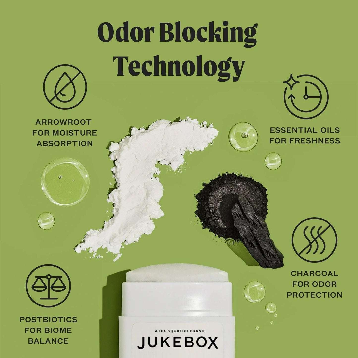 Jukebox Natural Deodorant for Women–Mango No. 5 Scent-Aluminum-Free, No Baking Soda, No Harsh Chemicals, Odor Blocking Technology, Mango,White Apricot,Peach-a Dr. Squatch Brand-2.65oz, 2 Pack
