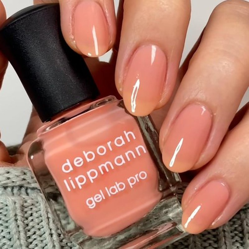 Deborah Lippmann Nail Polish, Gel Lab Pro | Treatment Enriched for Nail Health, Wear and Shine | No Lamps or Tools | Peachy Keen, 0.5 oz