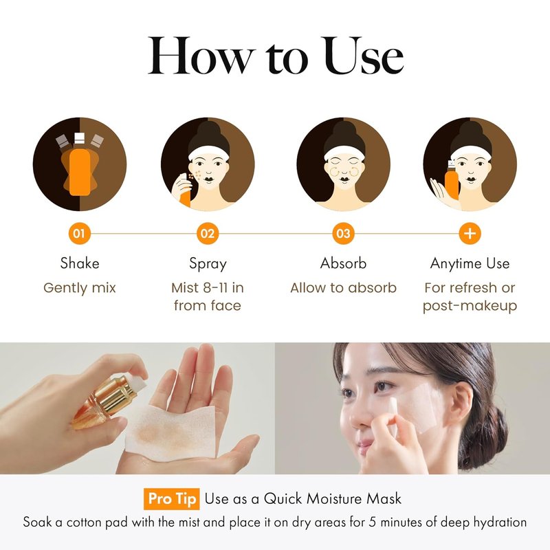 Mastina Mastic Face Spray - Hydrating Facial Mist for Natural Glow | 1.69 fl oz, Portable Korean Skin Care