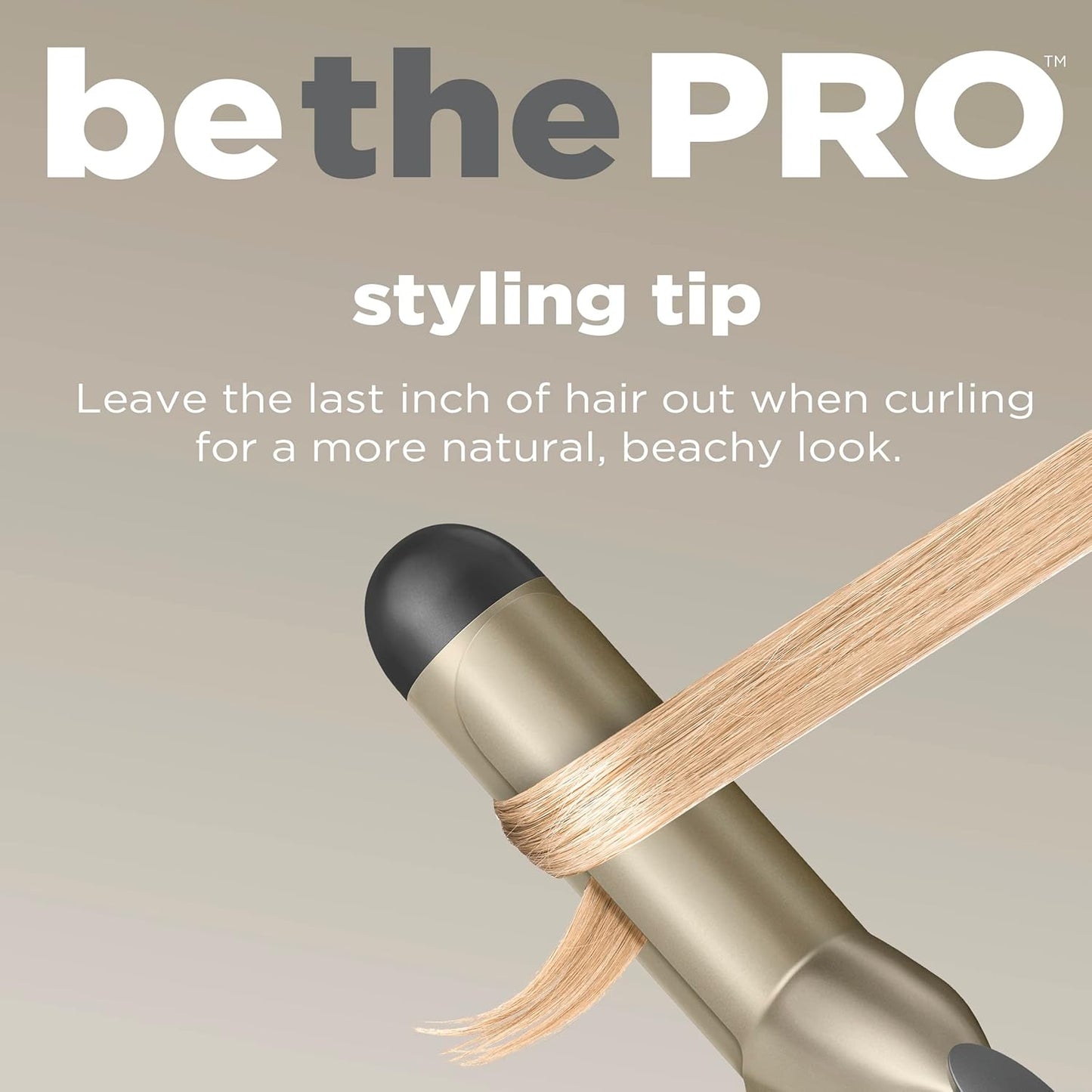 Tourmaline Ceramic Tapered Curling Wand - 1 1/4" to 3/4" for Beachy Waves