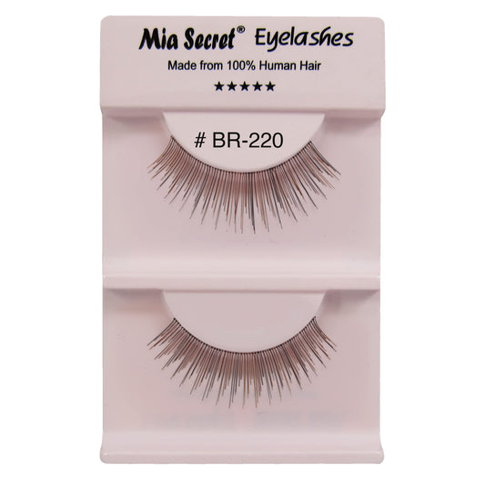 Mia Secret Mix Highlights Eye Lashes - Natural-Looking Black Strip False Eyelashes - 4 Pack