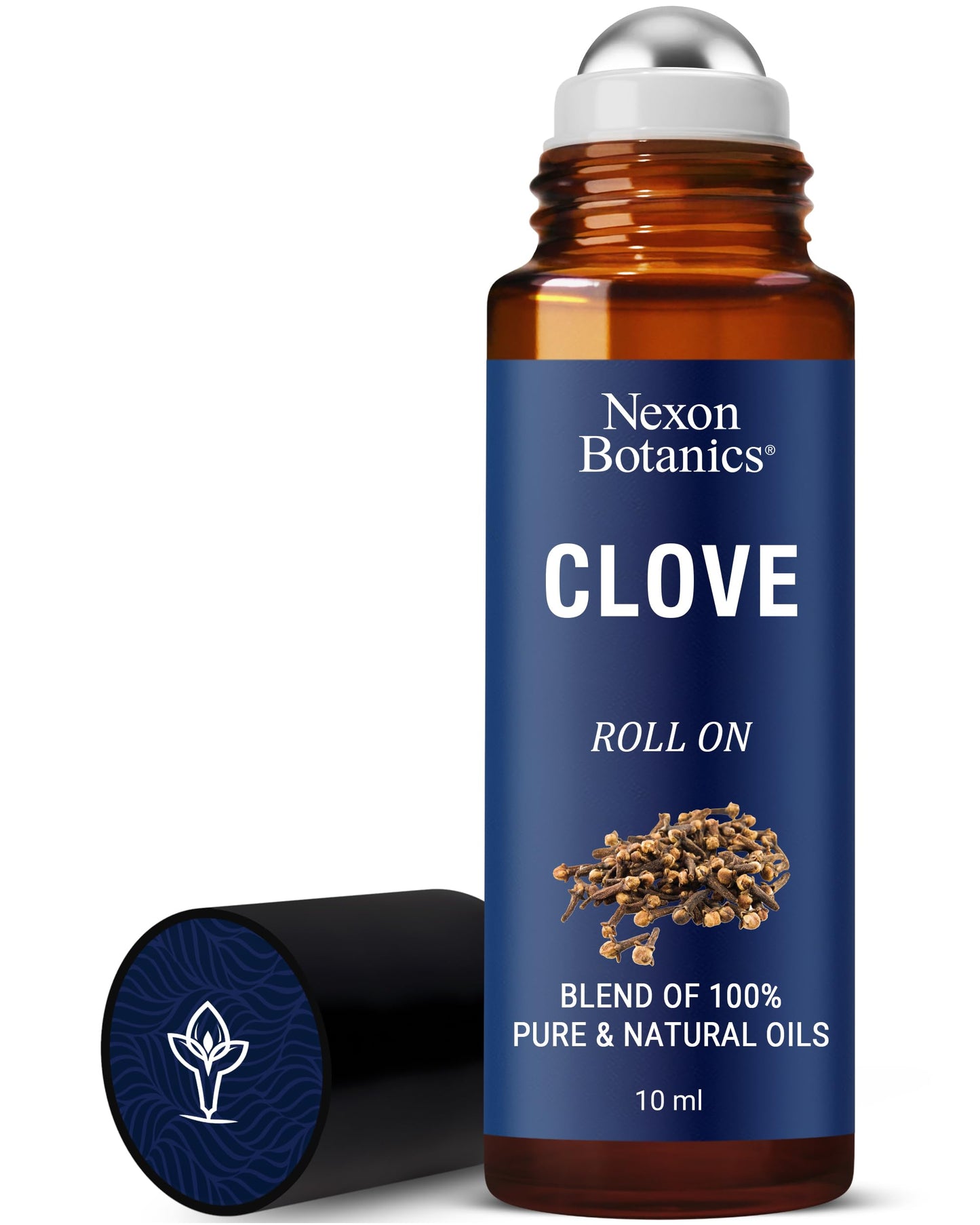 Clove Essential Oil Roll On 10 ml - Pre-Diluted Blend Roller for Skin, Teeth & Aromatherapy - Ready to Use - Made from Pure & Natural Oils - Nexon Botanics