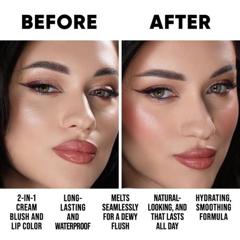 SINART Baked PRO Blush. Brighten Lighting Highly Glow Marbleized Blush. Lightweight Shimmery Satin Face Makeup. Cruelty-Free Powder Blush. Shape, Contour & Highlight Face - B1