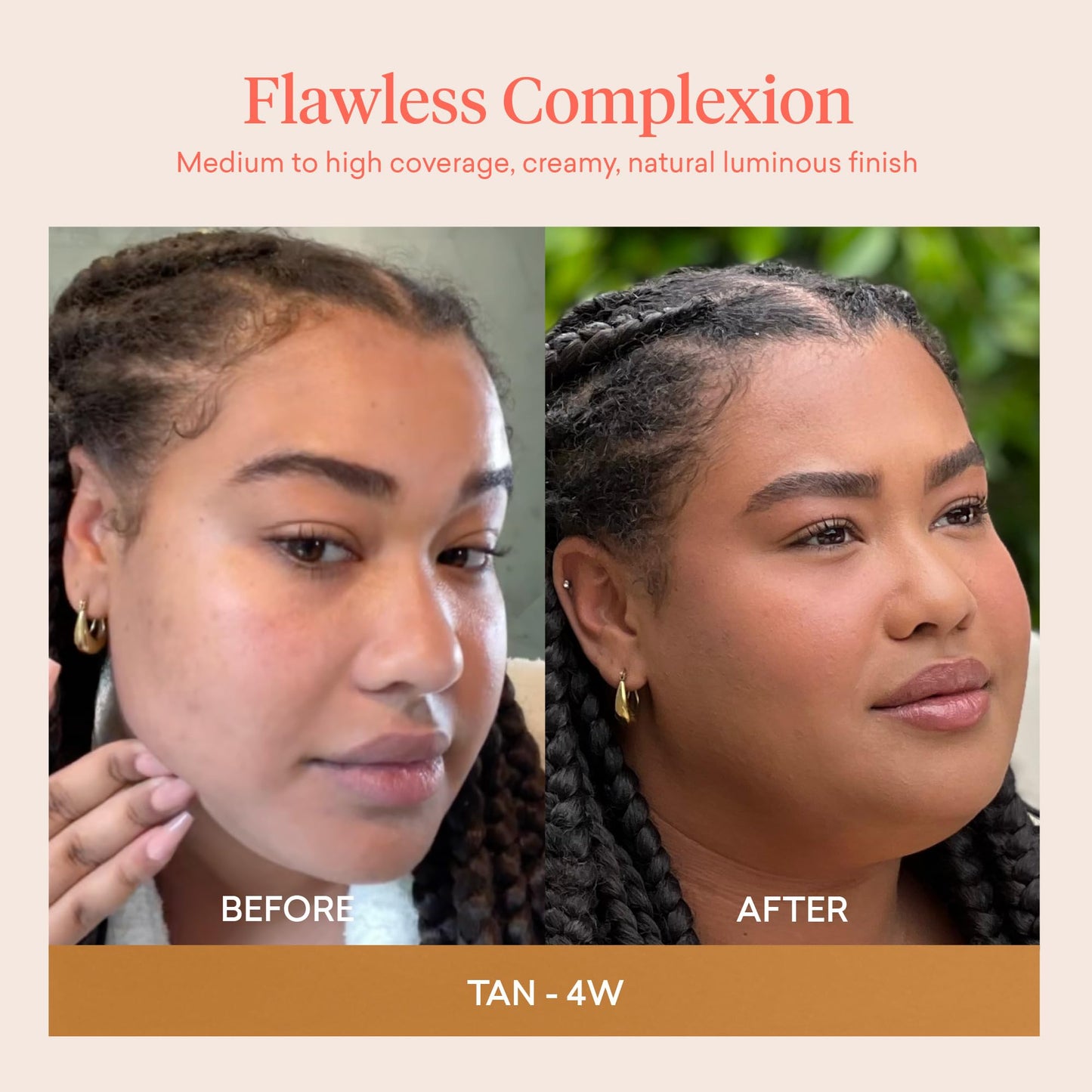 Toty by Sofia Vergara - Ilumina CC Cream SPF 50+ & Ilumina Brush - 100% Mineral Color Correcting Cream + Angled Complexion & Foundation Blending Brush - Tinted moisturizer with spf - 4W Bundle