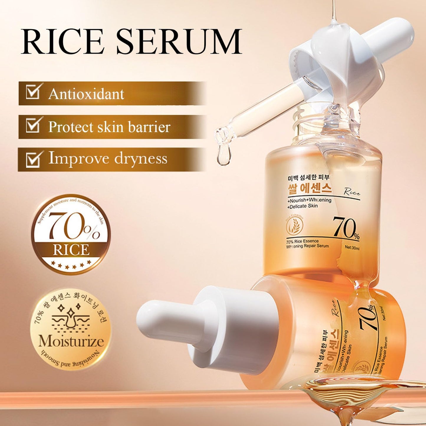 INSEEK Rice Skin Care Set for Women, Moisturizing Face Routine Set, Deep Hydration and Refined Skin, Supports a Soft Feel, Fresh Balanced Look, Skincare Gift Sets for Birthday Christmas