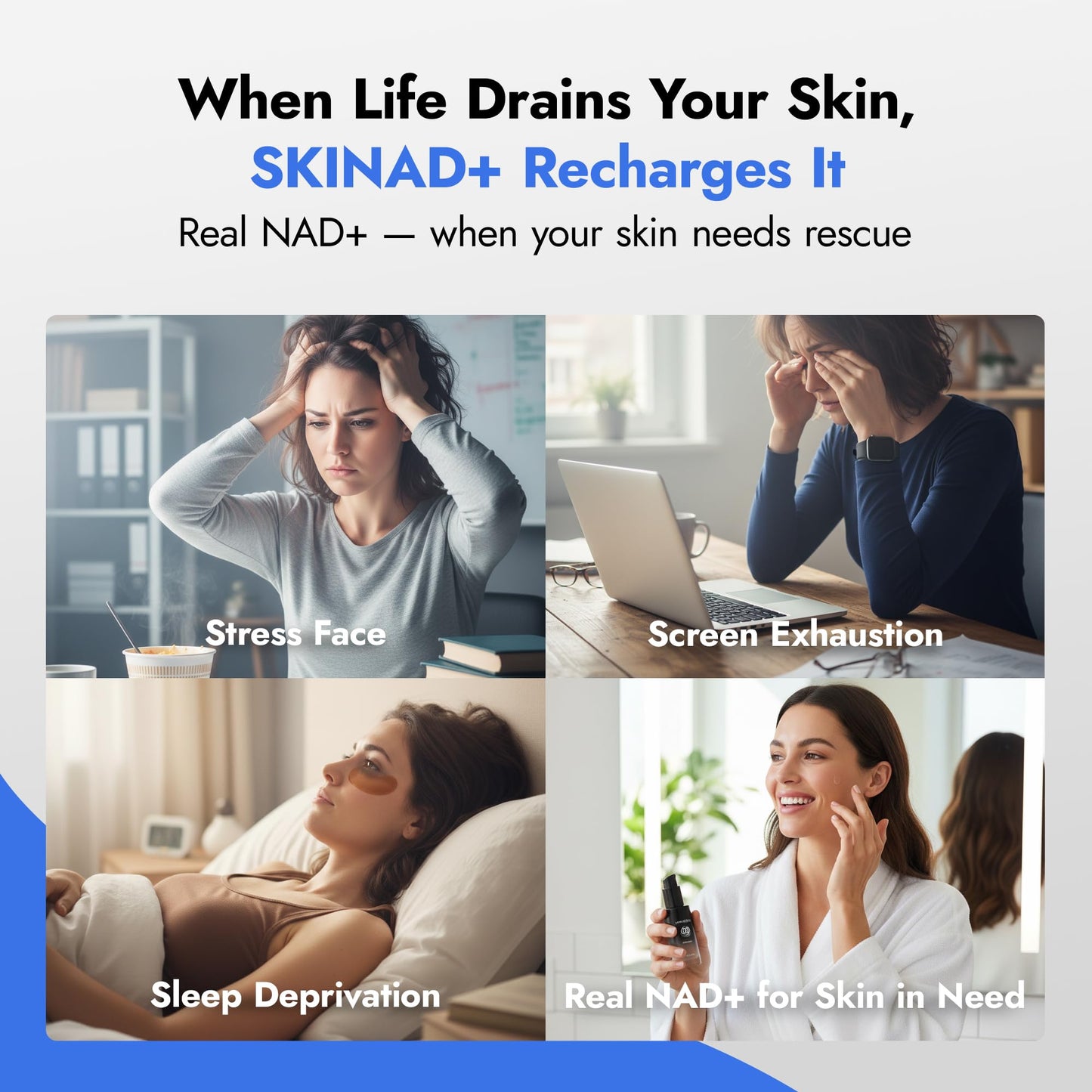 SKINAD+ Liposomal NAD+ Face Serum with Glutathione, CoQ10 & Niacinamide