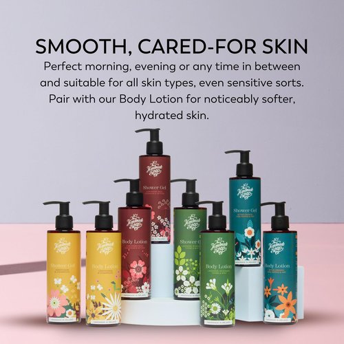 The Handmade Soap Company Shower Gel, Lavender, Rosemary, Thyme & Mint Body Wash, Liquid Bath Soap, Moisturizing Body Wash, Cruelty Free & Vegan Shower Gel, 8.5fl oz