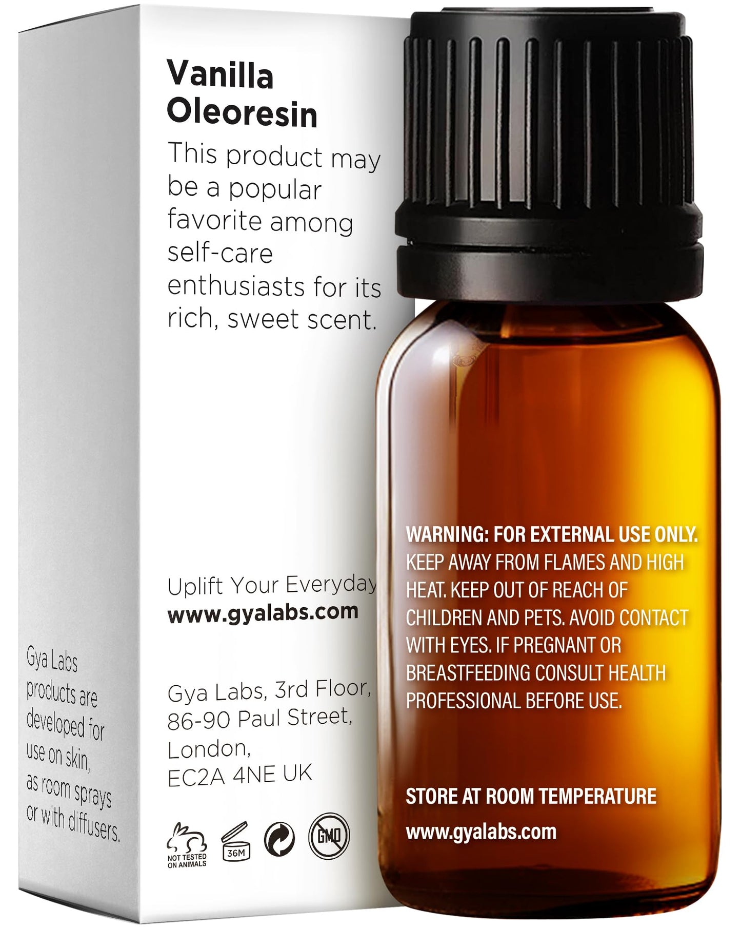 100% Pure Vanilla Essential Oil - 0.34 Fl Oz - Vanilla Oil for Hair, Skin, Diffuser, Aromatherapy & DIY Candle Making Scent