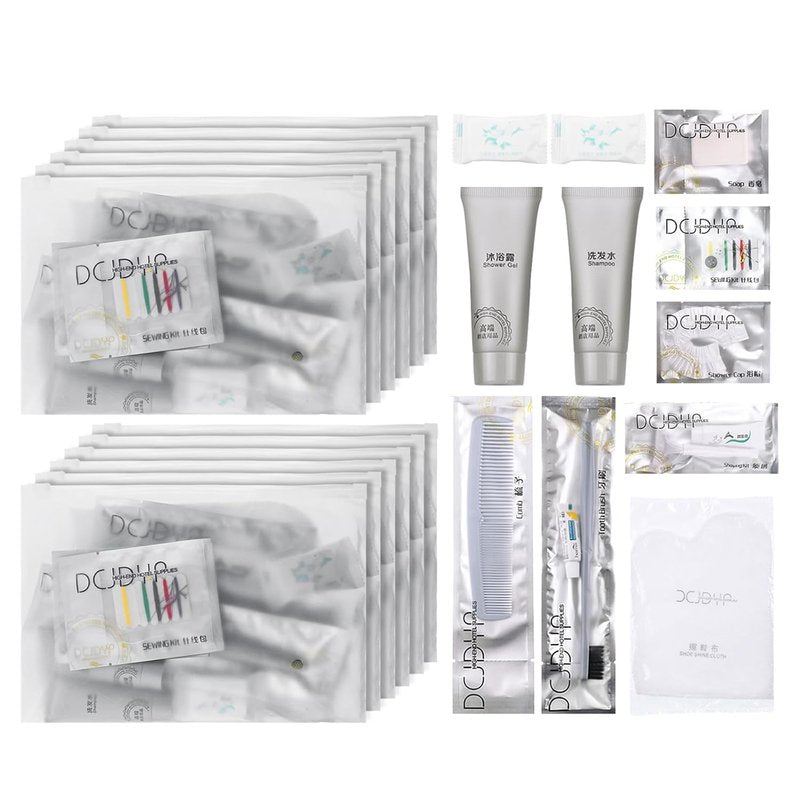 Travel Hygiene Kit - Fully Equipped & Individually Packed Convenience Kits | Perfect for Hotels, Home, Camping, Travel (Pack of 25)