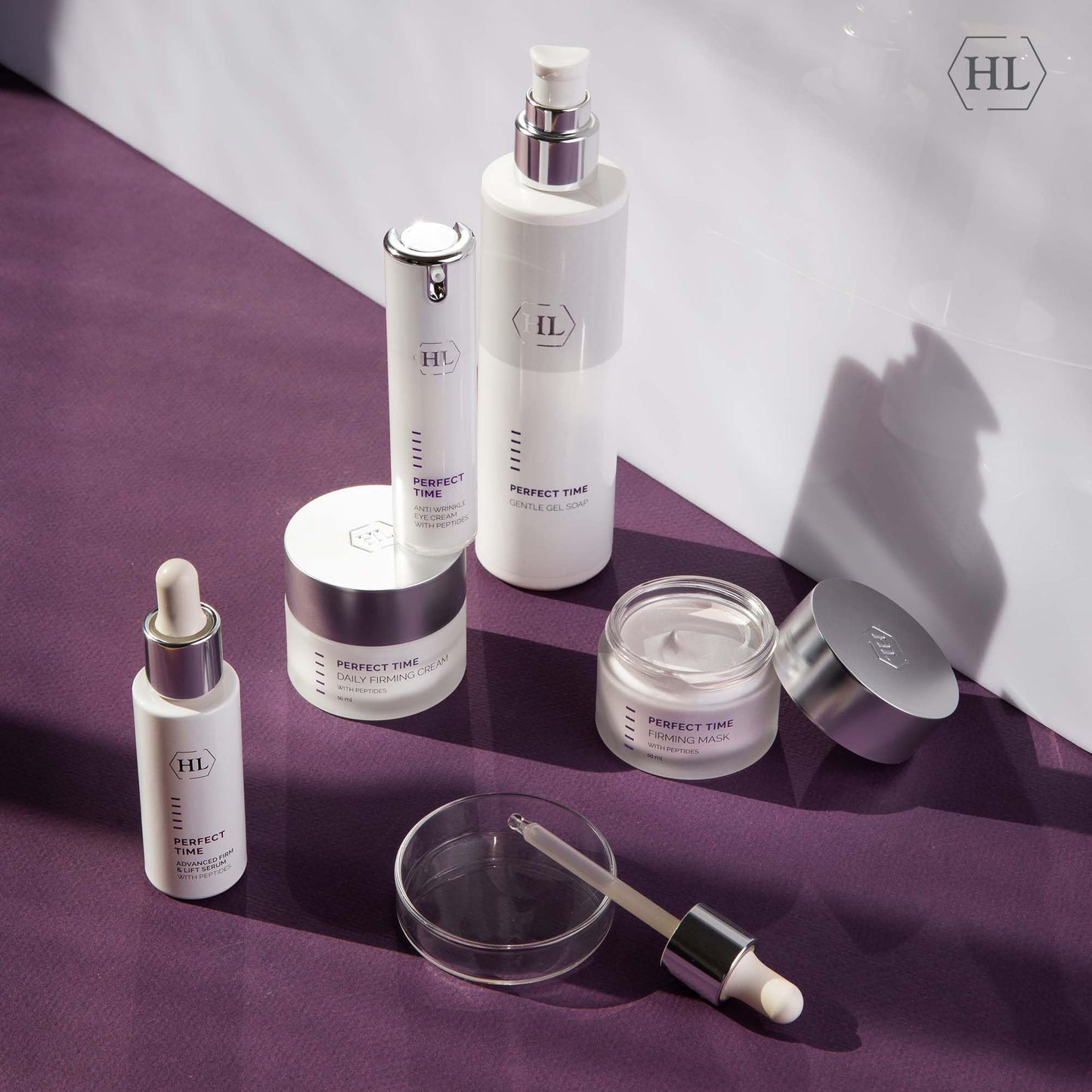 HL Holy Land Cosmetics Perfect Time Advanced Firm & Lift Serum to Reduce Fine Lines and Wrinkles, 1 fl.oz