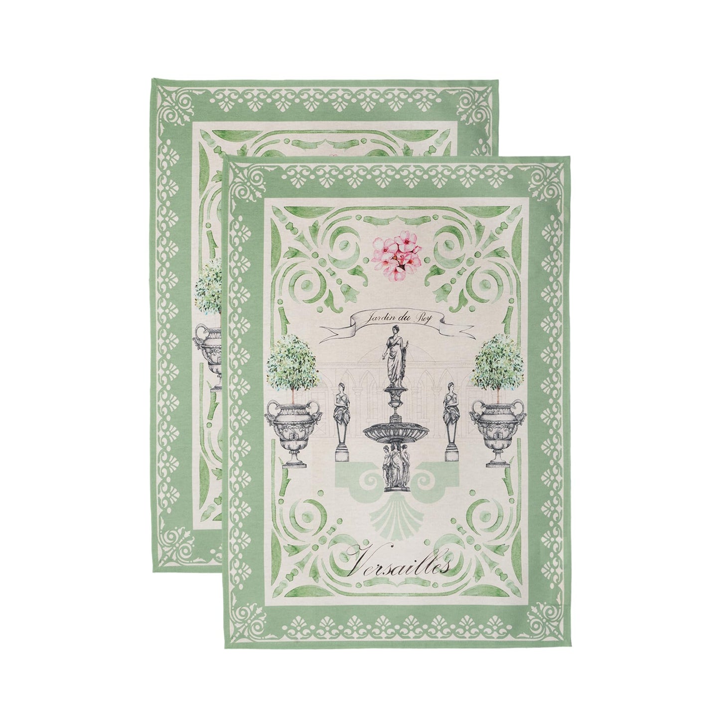 Maison d' Hermine Kitchen Towels Set of 2 Reusable 100% Cotton 27.50" x 20"