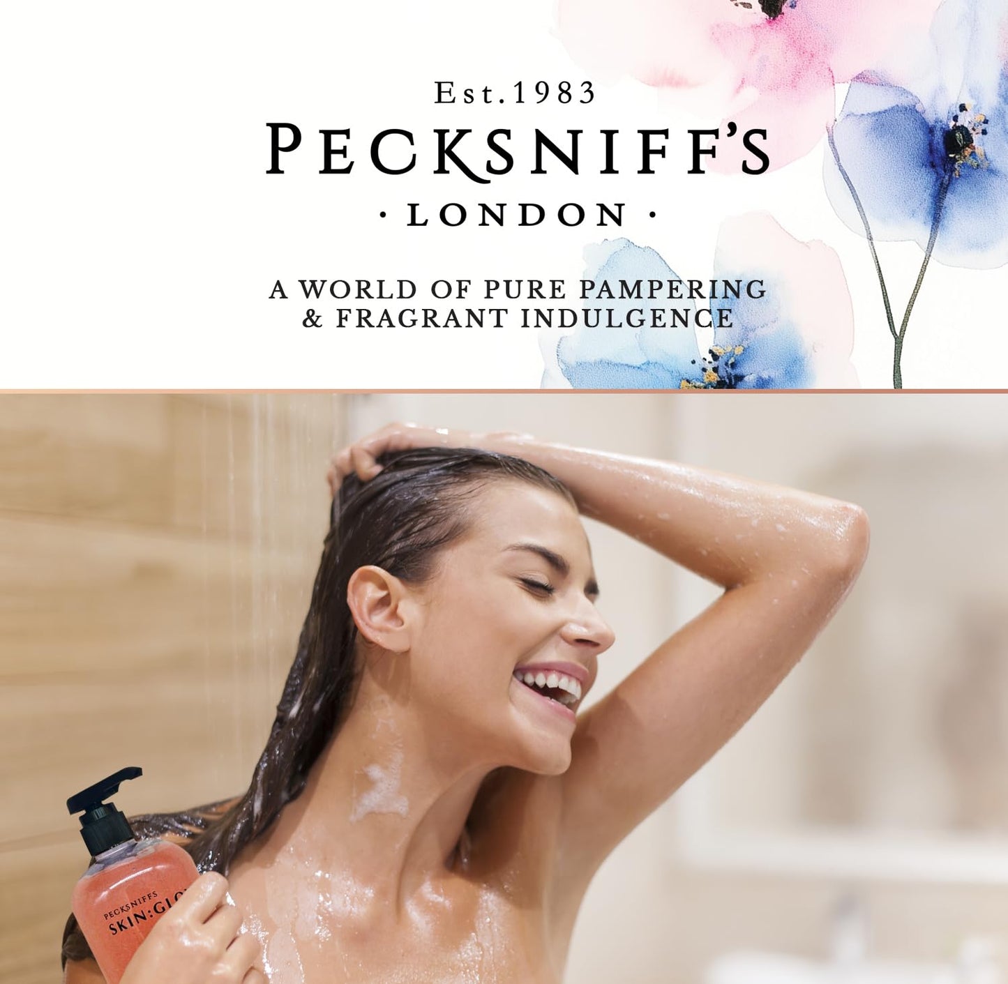 Sandalwood & Vanilla Shower Gel 750ml - Pecksniff's Classic Moisturizing Formula