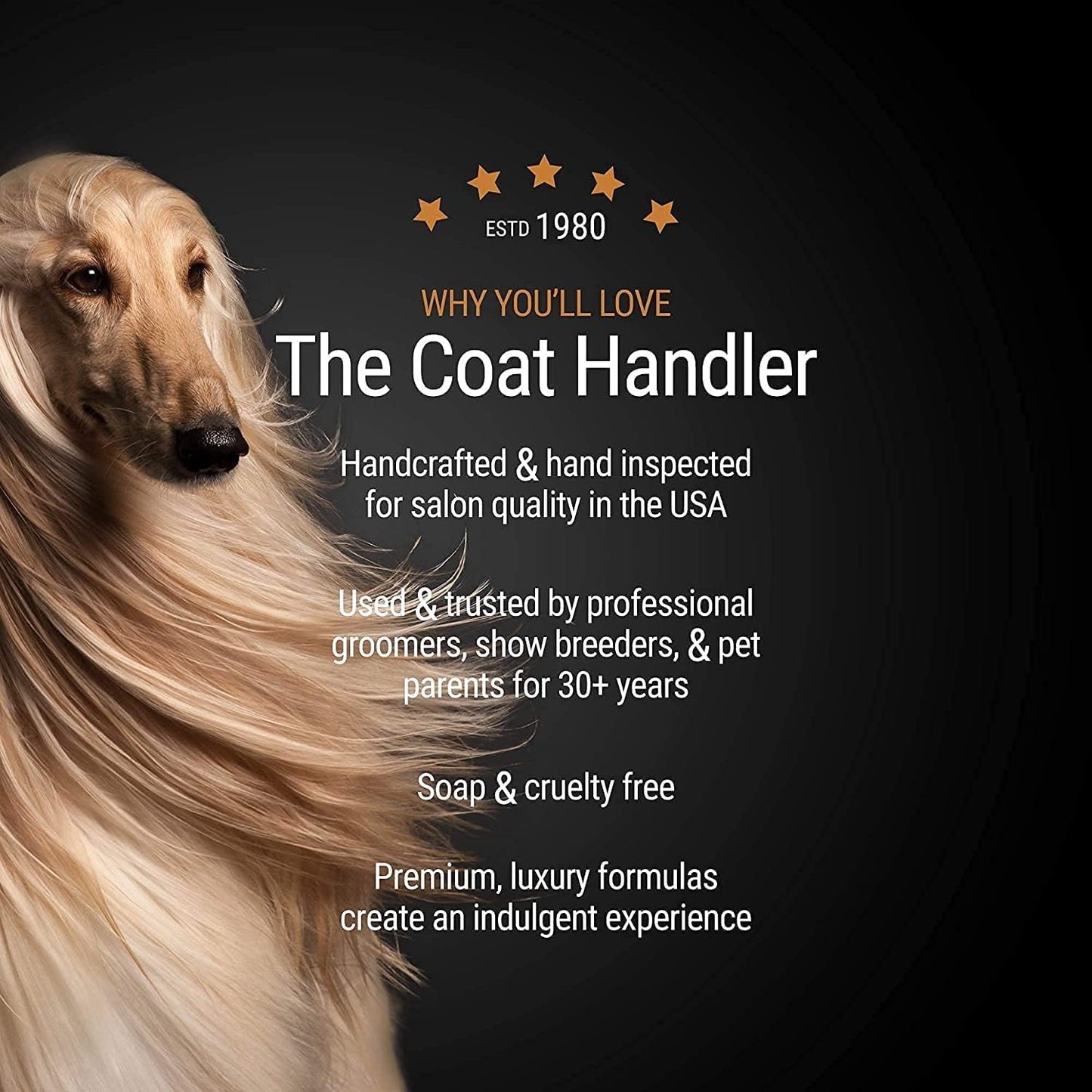 The Coat Handler Undercoat Control deShedding Dog Shampoo, 16 oz - Combats and Reduces Shedding, Undercoat Removal, Omega 3 & 6 Rich, Vitamin E Strengthens the Hair Follicle