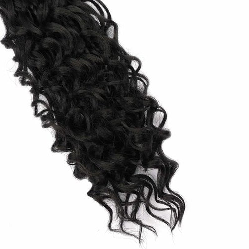 8 Packs Goddess Box Braids Crochet Hair 16 Inch Crochet Box Braids with Curly Ends Boho Bohemian Braids Crochet Braid Hair for Women (1B, 16 inch 8 pack)