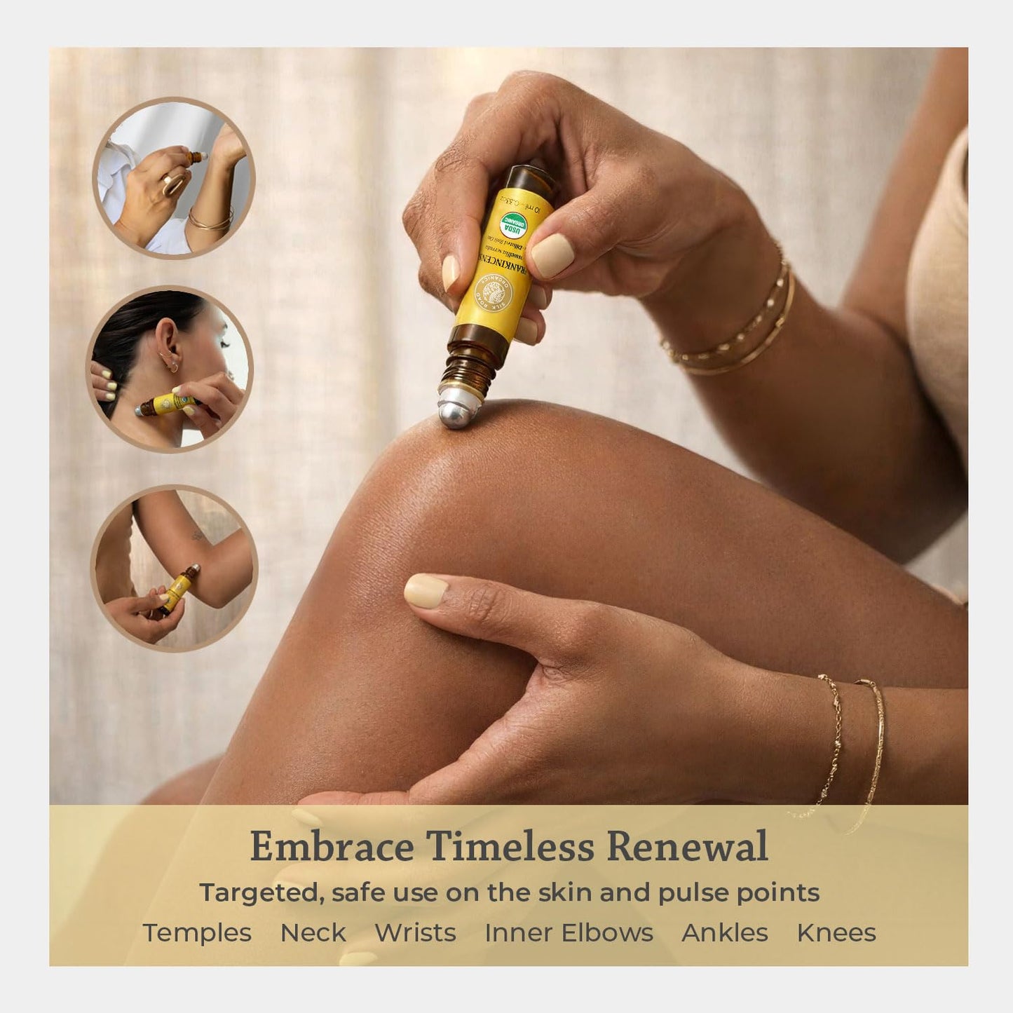 Silk Road Organic Frankincense Serrata Essential Oil Roller, USDA Certified