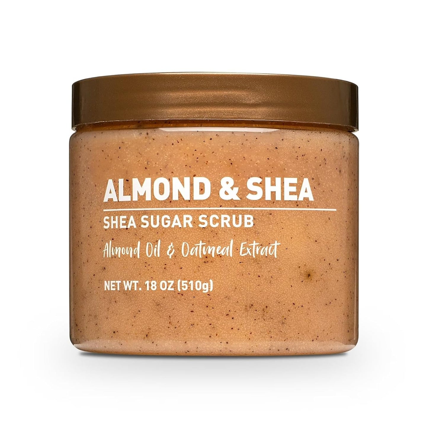 Almond & Shea Sugar Body Scrub - Exfoliating Moisturizer for Smooth Skin | 18 oz