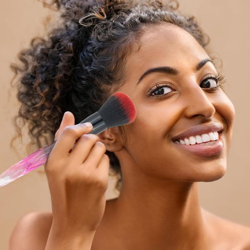 Beautiful Makeup Brushes, Make Up Brushes Set Transparent Handle for Blush Foundation Eye Shadow Kabuki Concealer Cosmetic Brushes Kits Red Black Makeup Tools