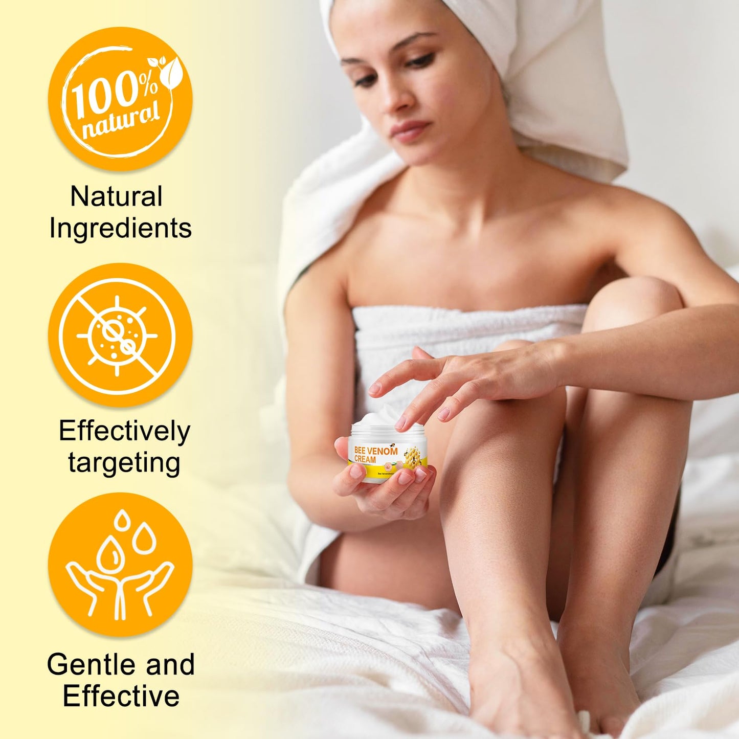 ITSDAWN Bee Venom Cream, Bee Venom Skin Cream, Hydrating Moisturizing Cream for Face and All Parts of the Body 100g / 3.52 oz