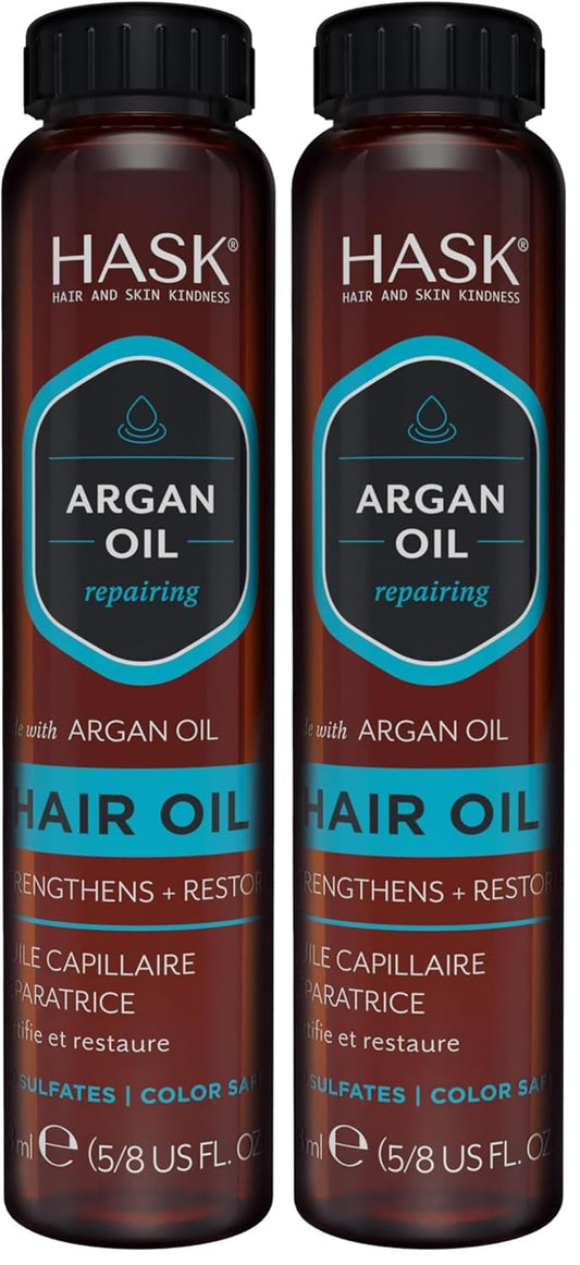 Hask Argan Oil Repairing Shine Hair Oil 5/8 oz (Pack of 12)