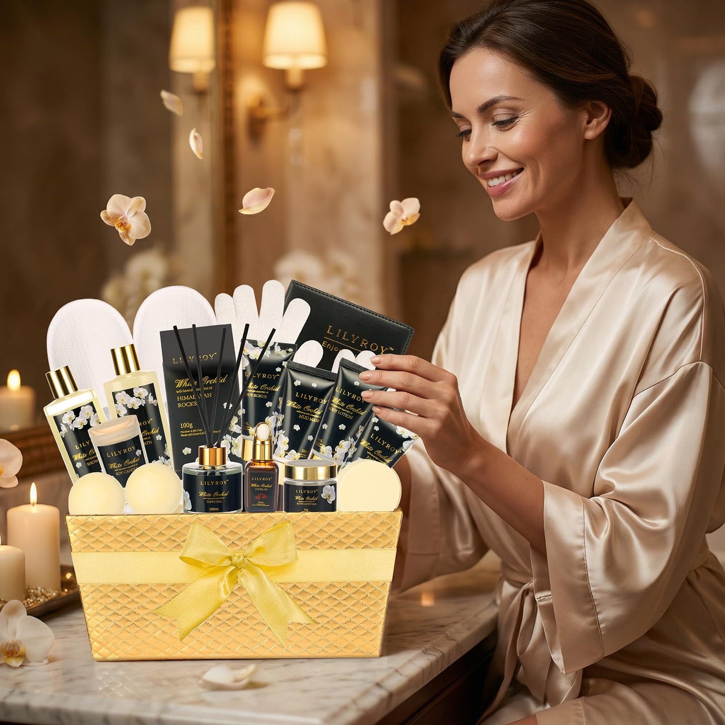 Fathers Day Gifts for Men, Gifts for Women, Birthday Gift - 18-Piece Luxurious Spa Gift Set for Women & Men, Premium Bath Collection | Gift for Mothers Day, Valentines, Christmas, All Occasion
