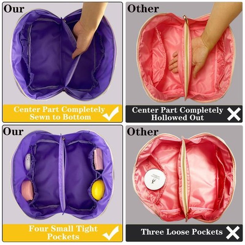 Nylon Makeup Bag Purple Chenille Letter Makeup Bag Preppy Cosmetic Bag Stoney Clover Pouch Chenille Patch Bag Better Belt Bag Cosmetic Bag Varsity Letter Pouch Flat Lay Makeup Bag Stuff Toiletry Bag