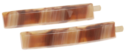 France Luxe Mod Bobby Pin Pair - Caramel Horn