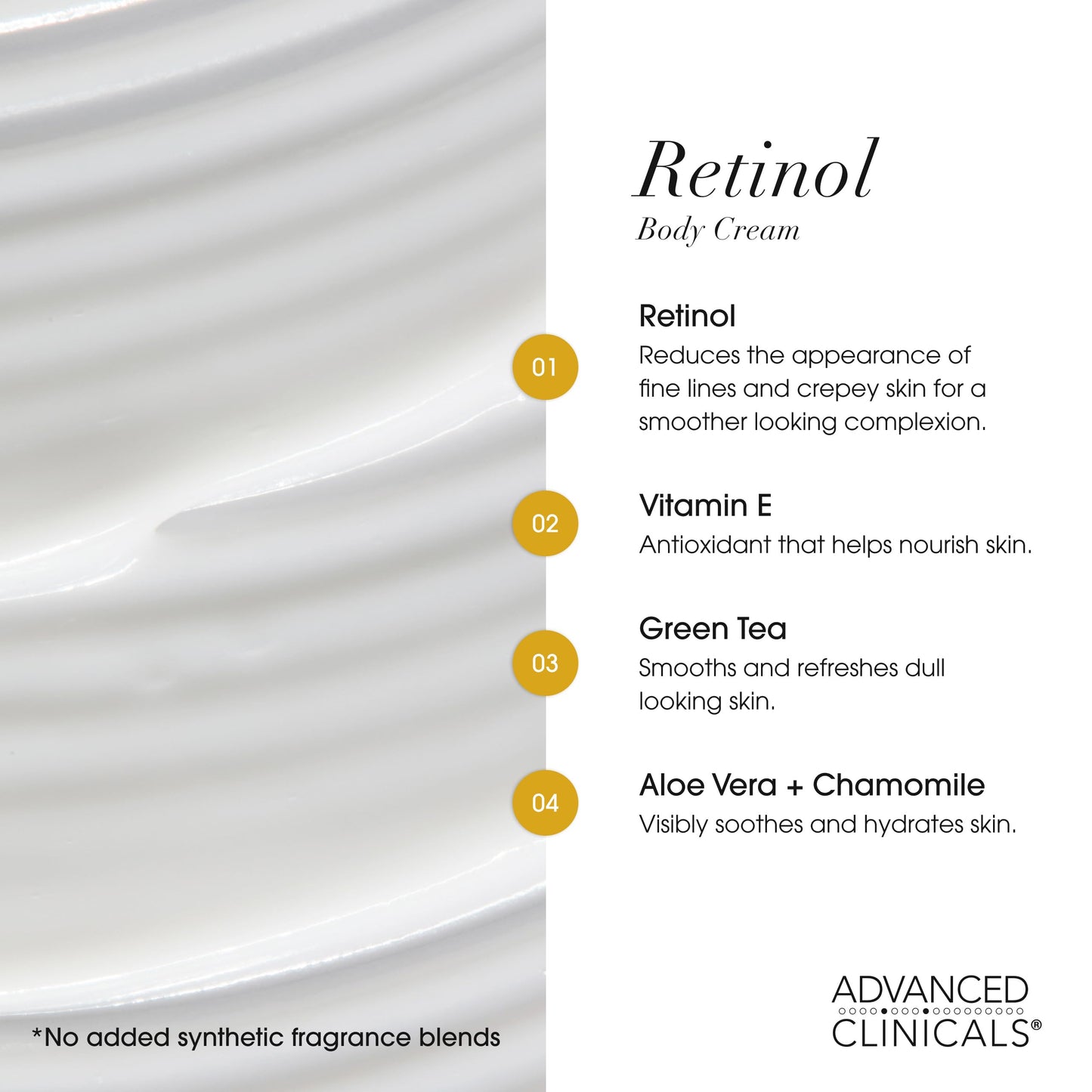 Advanced Clinicals Retinol Body Lotion + Brightening Vitamin C Lotion 2pc Skincare Set For Women & Men | Body Cream & Face Moisturizer Set Helps Improve The Look Of Dark Spots & Uneven Skin Tone, 2PC