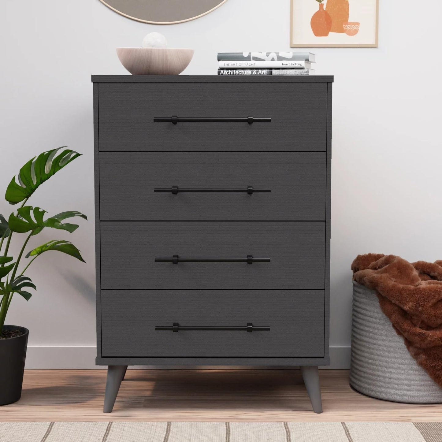 Grey Peel and Stick Wallpaper Self-Adhesive Contact Paper Not Ease to Torn