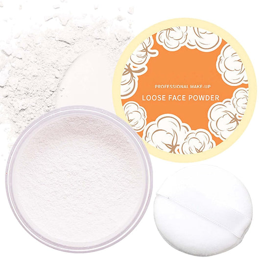 Translucent Oil Control Loose Face Powder - Long Lasting Matte Finish | Brightens Skin Tone & Covers Blemishes