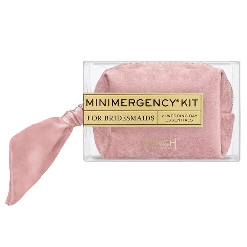 Pinch Provisions Velvet Rose Minimergency Kit for Bridesmaids, Includes 21 Emergency Wedding Day Must-Have Essentials, Perfect Bridal Shower and Bridesmaids Proposal Gift